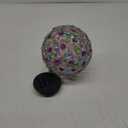 Solar Lantern Hanging Outdoor Christmas Decorative, Dual LEDs Color Changing and Cool White Crystal Globe Lamp Hanging Light Waterproof with S Hook Decor in Garden, Pathway, Front Door- Multi Color