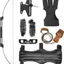 Archery 55" Folding Survival Bow Set for Adults, Portable Recurve Bow for Outdoor Hunting Practice, Right and Left Hand, 25/40/55Lbs