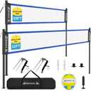 BAGAIL Outdoor Portable Volleyball Net Set, 20FT for Beach, Backyard