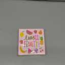 Sparkle and Bash 50 Pack Twotti Frutti Paper Cocktail Napkins, 5x5 inch 2nd Birthday Party Napkin, Decorations Accessories for Themed Celebrations and Special Occasions