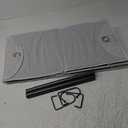 Whitmor Hanging Closet Organizer - 4 Section Closet Organizer with Garment Rod - Space-Dyed Grey