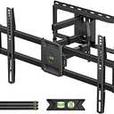USX Mount Full Motion TV Wall Mount for Most 42-86 inch Flat Screen/LED/4K, TV Mount Bracket Dual Swivel Articulating Tilt 6 Arms, Fits 8” 12” 16" Wood Studs, Max VESA 600x400mm, Holds up to 132lbs