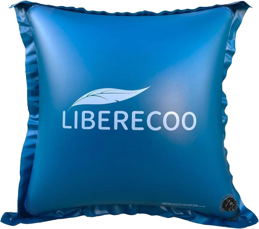 LIBERECOO 4'x4' Pool Pillows for Above Ground Pools, winterize Pool Closing kit Winter Pool Pillow. Super Durable & Strong Cold Resistant Easy Centering, Rope Included