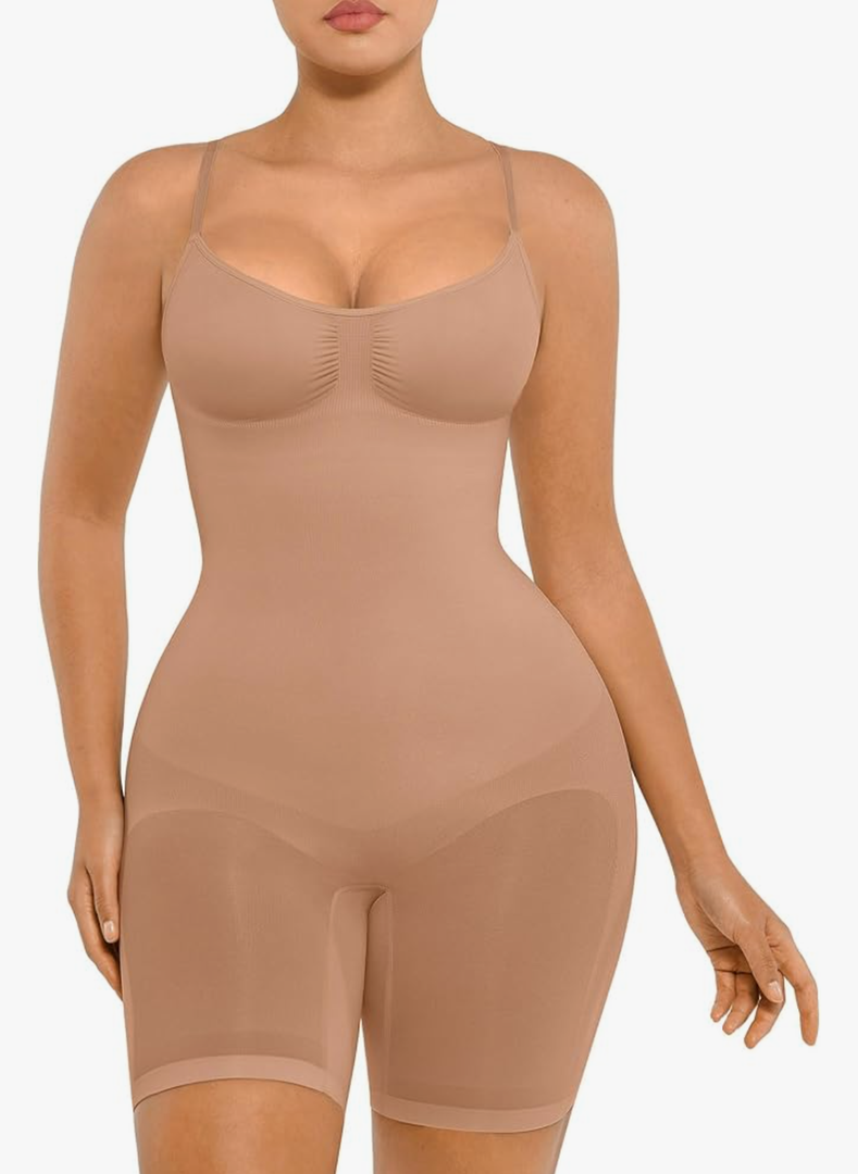 FeelinGirl Shapewear Bodysuit Tummy Control Seamless Sculpting Butt Lifter Body Shaper for Women ML