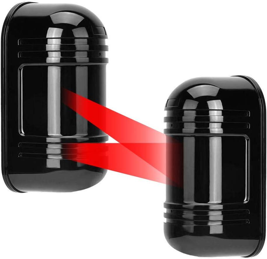 Dual Laser Detector Alarm Beam Sensor Indoor 300m Outdoor 60m Infrared Detector 6.7"x3.1"