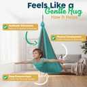 Sensory Swing for Kids Indoor Outdoor - Calming Cocoon Therapy Swing, Holds 300lbs - Hug-Like Sensory Hammock with 360 Swivel Hardware for Autism, ADHD, SPD Support