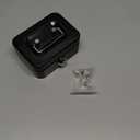 Cash Box with Lock Small Cute Lock Box with Money Slot Mini Portable Casino Safe Coin Box 4.5"x3.4"x2.4" Black