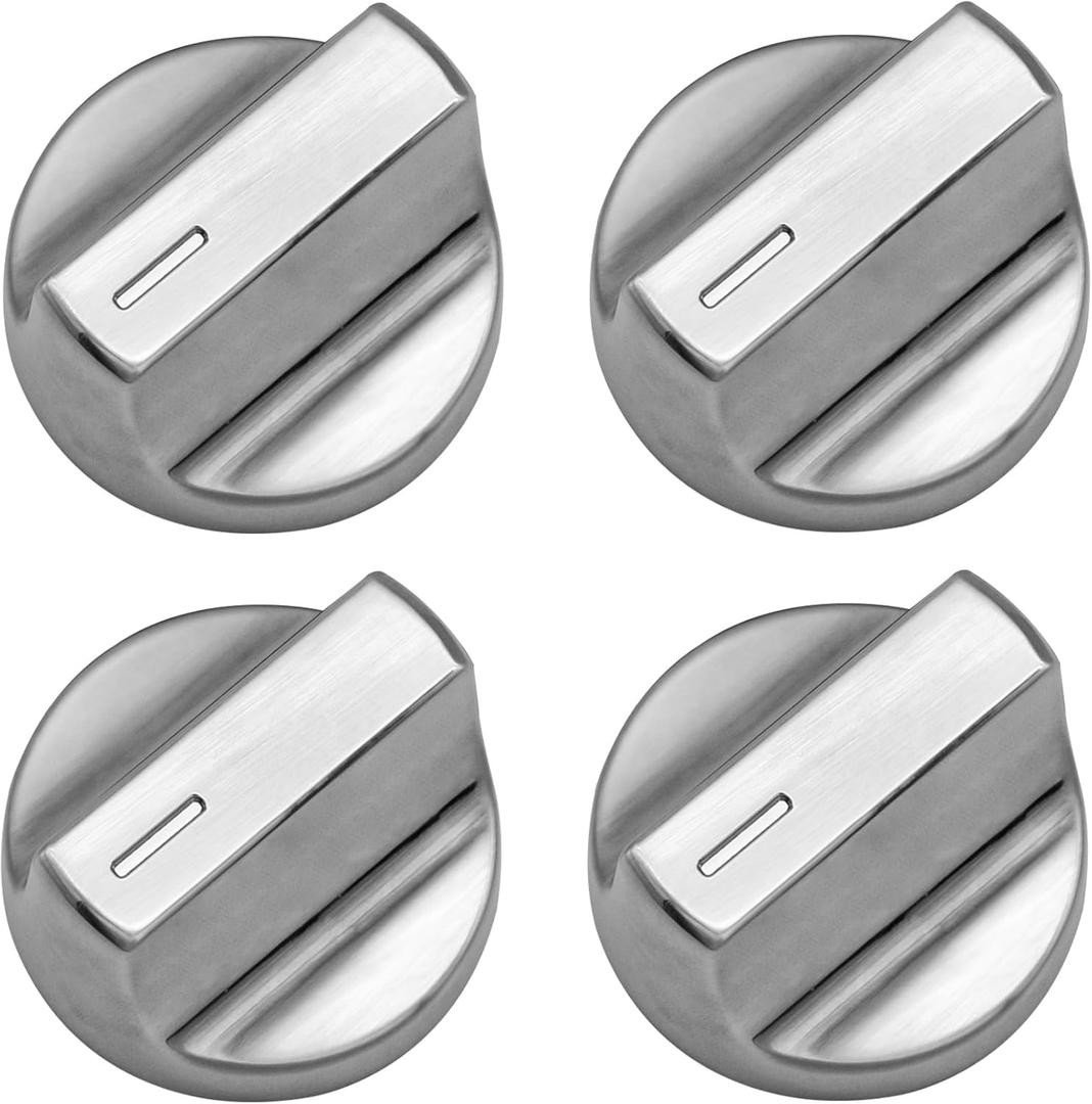 Upgraded W11517331 Stove Knob Replacement for Whirlpool, W10850027 W11117415 Electric Cooktop Burner Control Knobs Oven Knobs, Compatible with Whirlpool YWFE745H0FE0, WFE770H0FZ0, WFE745H0FS0-4PCS