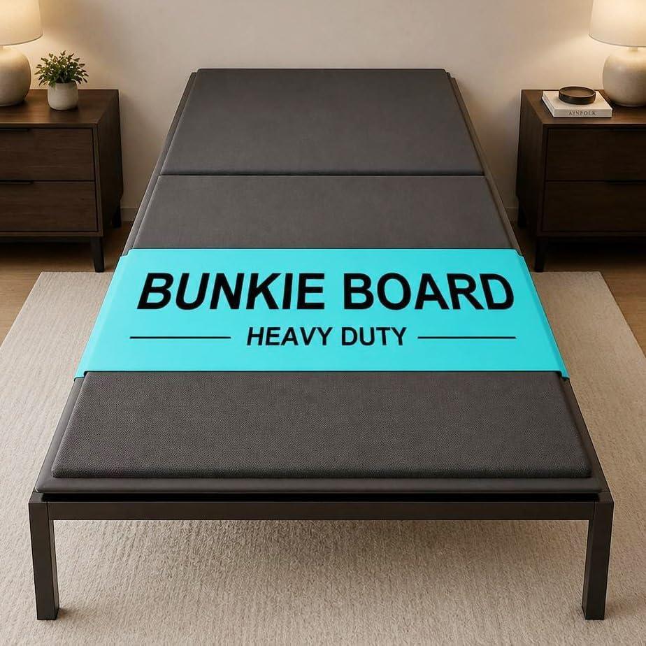 Twin Bunkie Board 10mm (38x75 inches) - Anti-Sag Mattress Support Board, Noise-Minimizing, Breathable & Moisture Resistant - Universal Fit for Metal Bed Frame,Platform Beds & Pull-Out Sleeper Sofa
