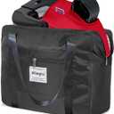 Backless Booster Seat Travel Bag for Airplane - Durable Car Seat Cover & Carrier for Easy Airplane Travel (black)