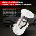 Electric Fuel Pump Module Assembly Compatible with Toyota Camry 2007 2008 2009 2010 2011 L4 2.4L 2.5L Replace E8937M, P76796M, FG1170, SP9044M, 7702006130, E8722M, FG1169, SP9043M, P76820M