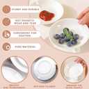 Appetizer Plates Set of 6, Small Ceramic White Dessert Plate, 5 Inch Small Plates Ceramic for Cake, Bread, Snack Sauce, Salad, Microwave and Dishwasher Safe (5 inch, 6 pack)