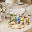 3pcs Plastic DIY Fish Bowls - 640oz/135oz Round Clear Fish Tanks 5 Gallon Aquarium, Hydroponic Planter, and Multi-Use Container for Flower Vase, Carnival Prizes, Party Centerpieces, and Home Decor