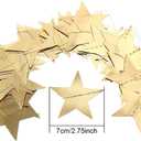 Patelai Glitter Star Garland Banner 2026 Graduation Decor 130 Feet Star Hanging Banner Twinkle Backdrop for Party Birthday Classroom Wedding Supplies(Gold)