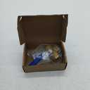 QWORK Series 3-Way (L-Port) Ball Valve, Lever Handle, BSPP Female (3/4'') Made of Forged Brass 1 Pack (DN20)