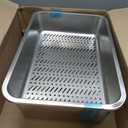 Stainless Steel Sifting Cat Litter Box for Pine Pellets, XL Extra Large Metal Cat Litter Box Sifter Pan with Litter Scoop, Low Dust, Odor Control, Easy Cleaning, 19.7" L x 13.8" W x 6" H