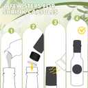 Havawish 20 Pcs 5oz Homemade Mini Olive Oil Bottles Hot Sauce Glass Bottles with Leak Proof Screw Cap Funnel Clear Bottle for Storing Homemade Olive Oil Wedding Baby Shower Gifts (Clear)