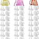 Heel Protectors for Grass, 21 Pairs, 4 Sizes, Clear