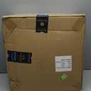 DZ4733 MS Patio Umbrella Base Heavy Duty with Wheels Square Market Stand for Outdoor 4 Locks 1 Knobs 125lb Capacity, Black