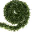 CCINEE 33ft Artificial Pine Garland, Green with, Perfect for Christmas Decor, Home Decor, Wedding, and More