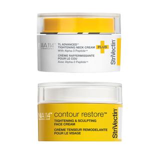 StriVectin TL Advanced Holiday Duo Tighten and Sculpt Kit, Brighten and Lift Skin Tone, Peptides and Hyaluronic Acid