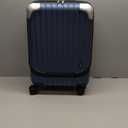 LEVEL8 Grace Carry on Luggage Airline Approved, 20 Inch Expandable Hard Sided Luggages with Spinner Wheels, Harshell Small Rolling Suitcase for Women Men with Tsa Lock, Blue