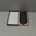 SHIELDON Genuine Leather Slim Wallet Case for iPhone 17 6.3" 5G 2025 | Wireless Charging, RFID Blocking Credit Card Holder, Flip Design, Magnetic Closure, Protective Phone Shell - Evergreen