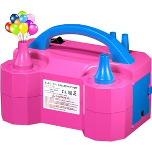Balloon Pump, Balloon Pump Electric, Electric Balloon Pump at Home, Portable Air Blower with Dual Nozzle Balloon Air Pump for Decoration, Party and Save Time