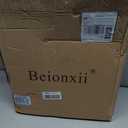 Beionxii 21inch Outdoor Post Lights, Large Exterior Lamp Post Light, Black