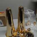 Metal Gold Trumpet Vase - 2 Pcs Tall Tabletop Vases for Centerpieces, 20.8in, Flower Stand for Wedding, Birthday, Home Decor