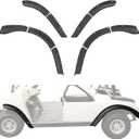 Golf Cart Fender Flares for Club Car DS 1993-up, 10PCS Combined Front & Rear Mud Guards Mud Flaps Only for Club Car DS 1993+ Standard and Unmodified Golf Carts Body Accessories