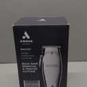 Andis 12660 Professional Master Corded/Cordless Hair Clipper, Adjustable Carbon Steel Blade Hair Clipper for Close Cutting, Silver