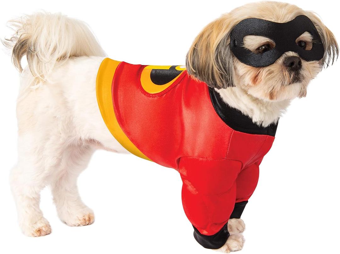 Disney The Incredibles: Pet Costume for For Dogs or Cats by Rubies, Small (Small (Pack of 1))