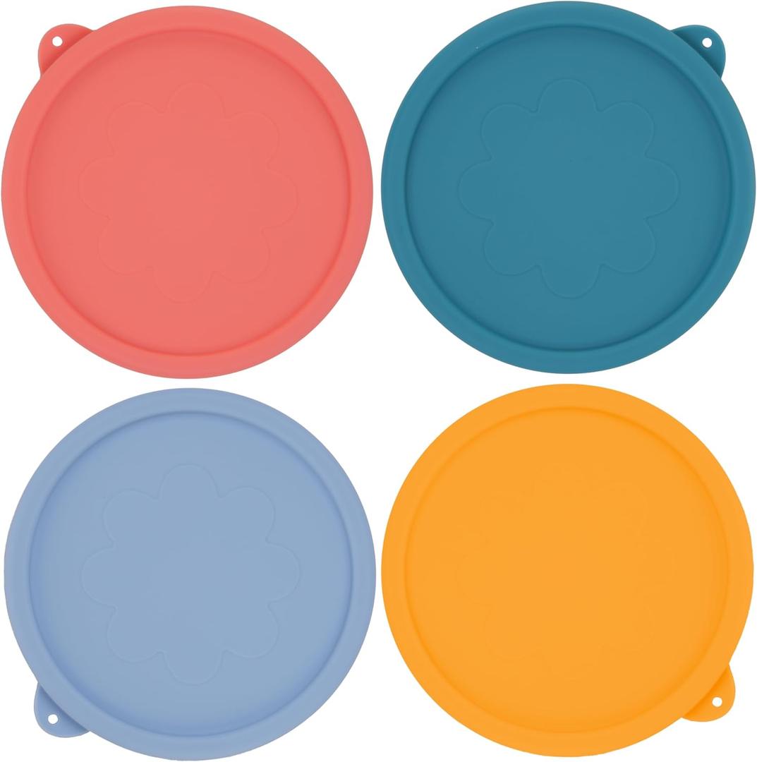 2 Cup Silicone Replacement Lids Storage Cover for Anchor Hocking Glass Bowls (Container not Included) 4 Pack Microwave, Dishwasher and Freezer Safe