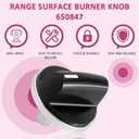 650847 Knob Cooktop Stove Replacements Compatible for Bosch Stove Knobs Replacements/Electric Stove Knobs,Gas Range,Oven Stove Top Range Surface Burner Knobs,5 Packs