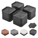 Bed Risers Furniture Risers Heavy-Duty Rectangular Adjustable Block Lift to 3 inches and 4.3 inches Desk, Sofa, Chair Legs, Refrigerator, Washing Machine Support up to 4000 pounds