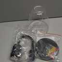 1-Light Vintage Gooseneck Wall Sconce Lamp with Cloche Clear Glass Shade, Industrial Indoor Wall Light Fixture for Bathroom Living Room Bedroom Over Kitchen Sink (Black)