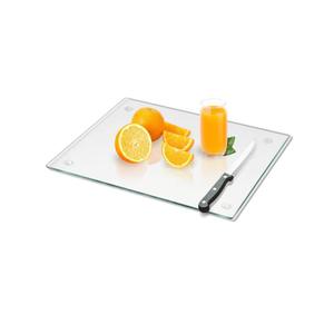 Tempered Glass Cutting Board for Kitchen, Clear Glass Board for Countertop, with Non-Slip Feet, Heat Resistant, Extra Large Size 18x24"