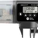 AquaMiracle Programmable Automatic Fish Feeder for Aquarium, Auto Fish Food Dispenser with Timer, Volume Adjustable Vacation Aquarium Feeder with Digital Display, for Granules Pallets Strips