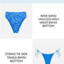 Sports Illustrated Womens Ruffle Cutout Bralette (Blue, M)