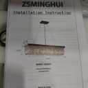 Rectangle K9 Crystal Chandelier Modern Rectangular Pendant Lighting Fixture for Dining Room Kitchen Island Bedroom Black 40'' 8-Light E12