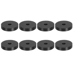 uxcell 8Pcs 2" OD x 3/8" ID x 3/8" Thick Round Rubber Washers Flat Rubber Spacer Bushing for Home Appliances Cars Boat Accessories