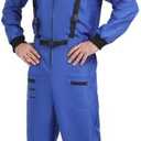SIZGAROOT Mens Astronaut Costume Adult Male Space Suit Costume for Men Halloween Party Dress Up, XXL