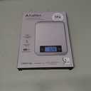 Ataller Smart Food Scales with Nutritional Calculator, Smartphone App with 26 Nutrients Tracking, Calorie, Marco, Digital Kitchen Weight Grams and Ounces for Weight Loss, 11 Pounds, Stainless Steel