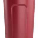 Reusable Coffee Cup with Lid and Handle - Stainless Steel Insulated Coffee Mug for Hot & Cold Drinks - Ideal Travel Mugs - 100% Leak-Proof Tumbler - 16 oz Red