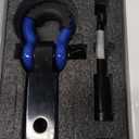 Nilight Anti-Theft Shackle Hitch Receiver 2Inch 45000 LBs Breaking Strength 3/4" Anti-Theft D Ring Shackle 5/8" Trailer Hitch Lock Pin Heavy Duty Solid Towing Kit for Trucks Off Road (blue)