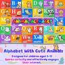Large ABC Rug, Kids Alphabet Rug for Playroom, Classroom 8x10 ft