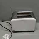 Simple Deluxe 2-Slice Toaster, 3 Function and 6 Browning Setting, Extra Wide Slot & Removable Crumb Tray, for Bread & Waffle, White