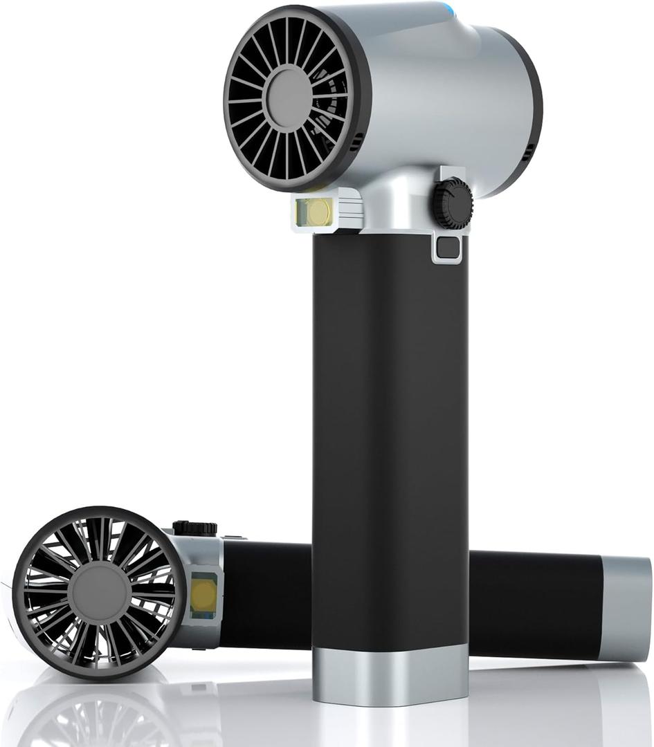 Xoopon Turbo Dryer Blower for Car, 750CFM/3.09LB Thrust Car Dryer with 750W & 64MM Brushless Motor, Infinitely Variable Speed, Cordless Car Blower for Drying, Patio Cleaning, Snow Blowing (Sliver)