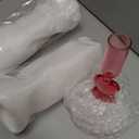 Yungyan 3 Pcs Valentine's Day Pink Glass Candlestick Holders, Heart Glass Taper Candle Holder, Valentines Heart Candle Stick Decor for Galentine's Day Wedding, Anniversary, Home Table Centerpiece